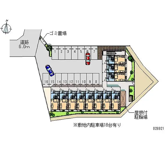 ★手数料０円★福岡市城南区南片江２丁目 月極駐車場